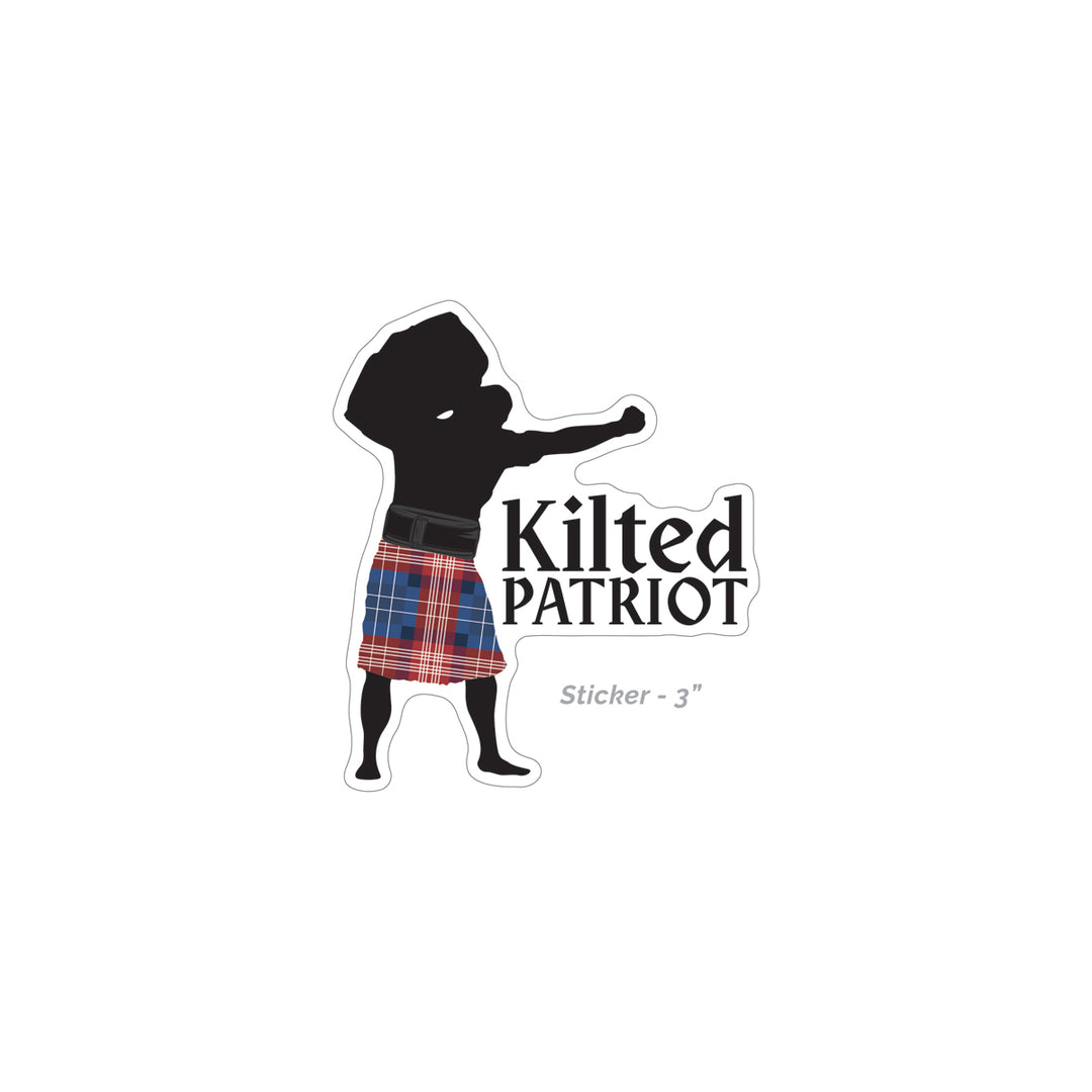 Kilted Patriot Sticker 3"
